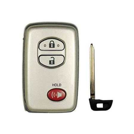 Keyless Factory KeylessFactory: 3 BUTTON REMOTE SILVER SHELL FOR TOYOTA SMART SKS-TOY-104